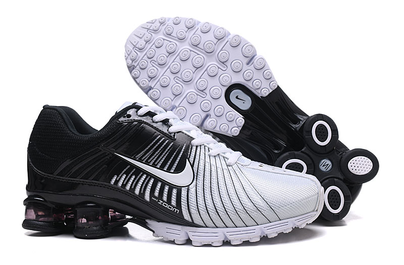 2018 Nike AIR Shox White Black Shoes - Click Image to Close